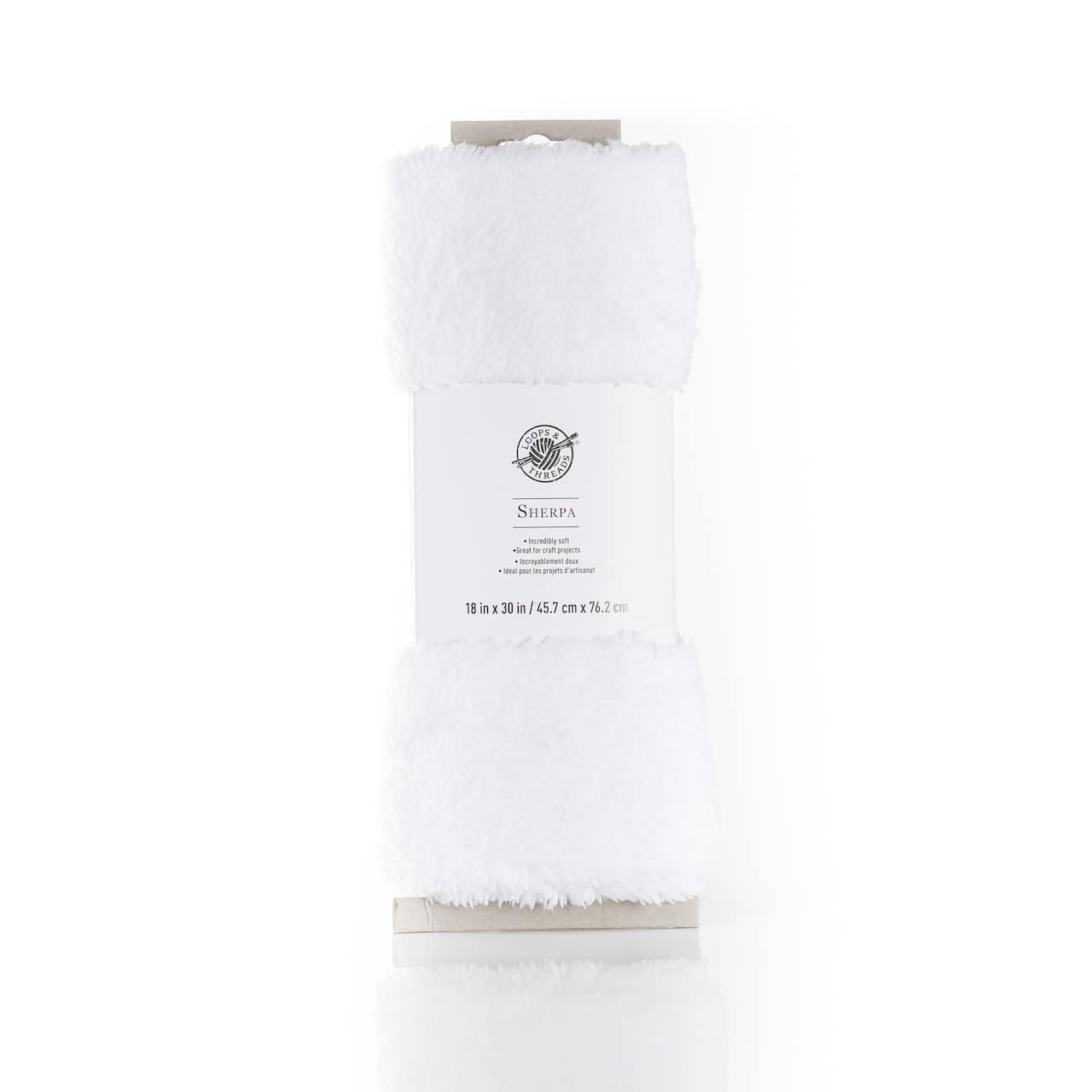 12 Pack: White Sherpa Fabric Bundle by Loops & Threads®